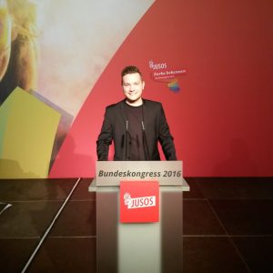 Fabian Scheibelhut Bundeskongress Jusos 2016